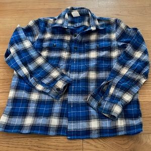 Boys Plaid Flannel Gap Kids Size 14-16